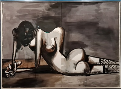  George Condo dessin  The Discarded Human